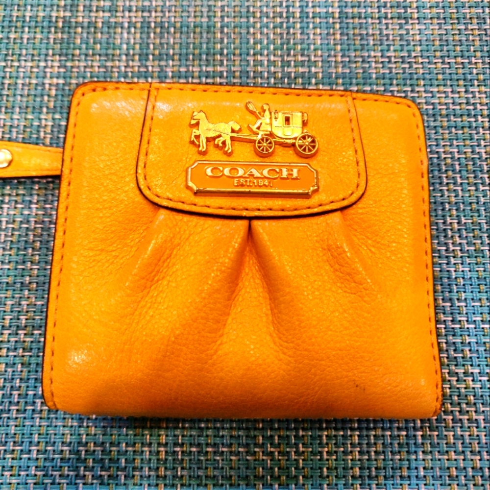 Sold! Coach leather small wallet
